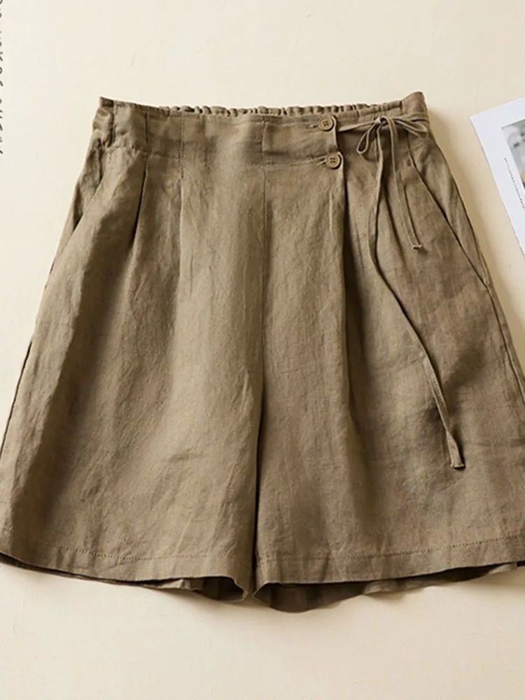 Women Casual Short Pants New Arrival 2023 Summer Vintage Sty