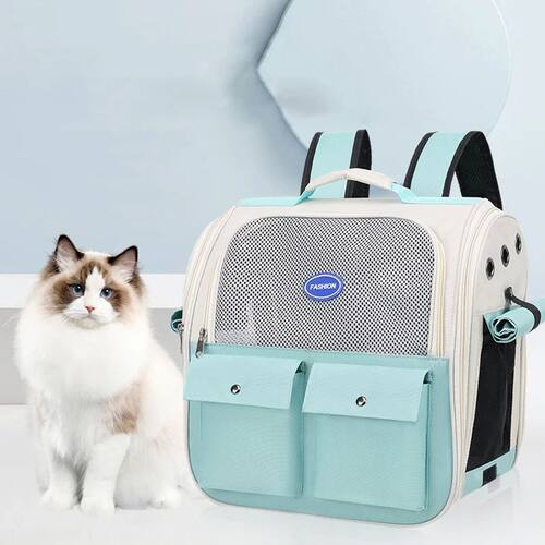 Adjustable Strap Pet Carrying Bag Foldable Cat Backpack for