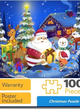 100Pcs Santa Christmas Jigsaw Puzzle,the gifts that count, F