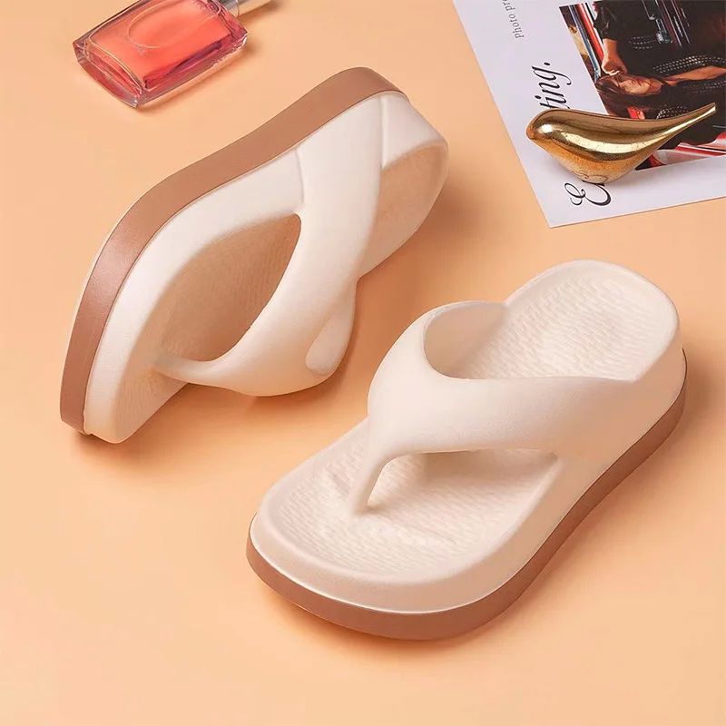 women's flip-flops summer outdoor and indoor thick-soled san