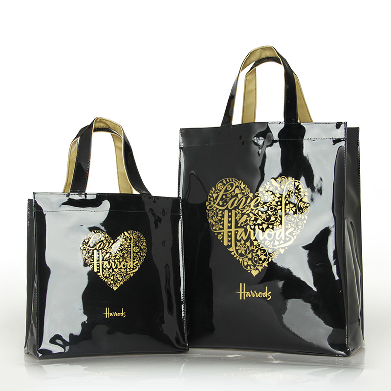 fashion pvc reusable shopping bag womens bag eco friendly l