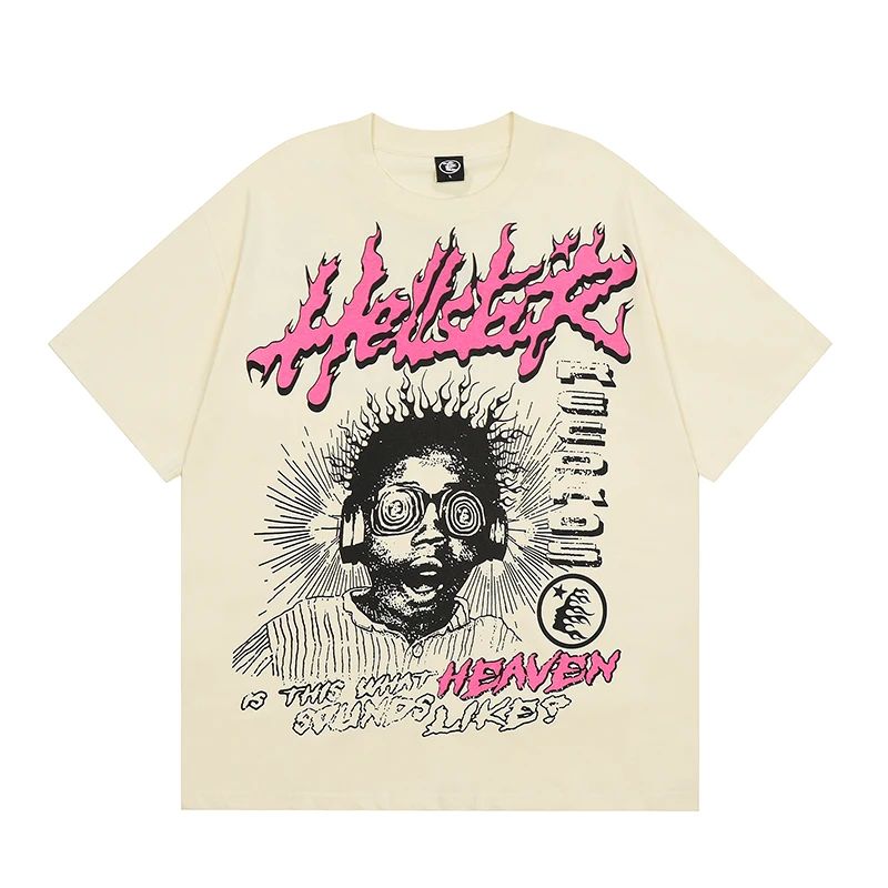 Street Graffiti Print T-Shirts 2024 Summer Harajuku Tee Y2K