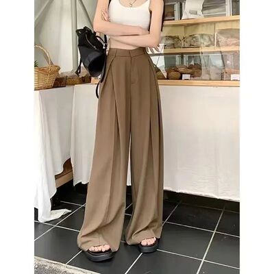 Korean Baggy High Waist Straight Jeans Women Streetwear Over