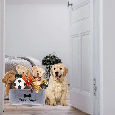 A Cat and Dog Toy Storage Box with Various Styles and Types,