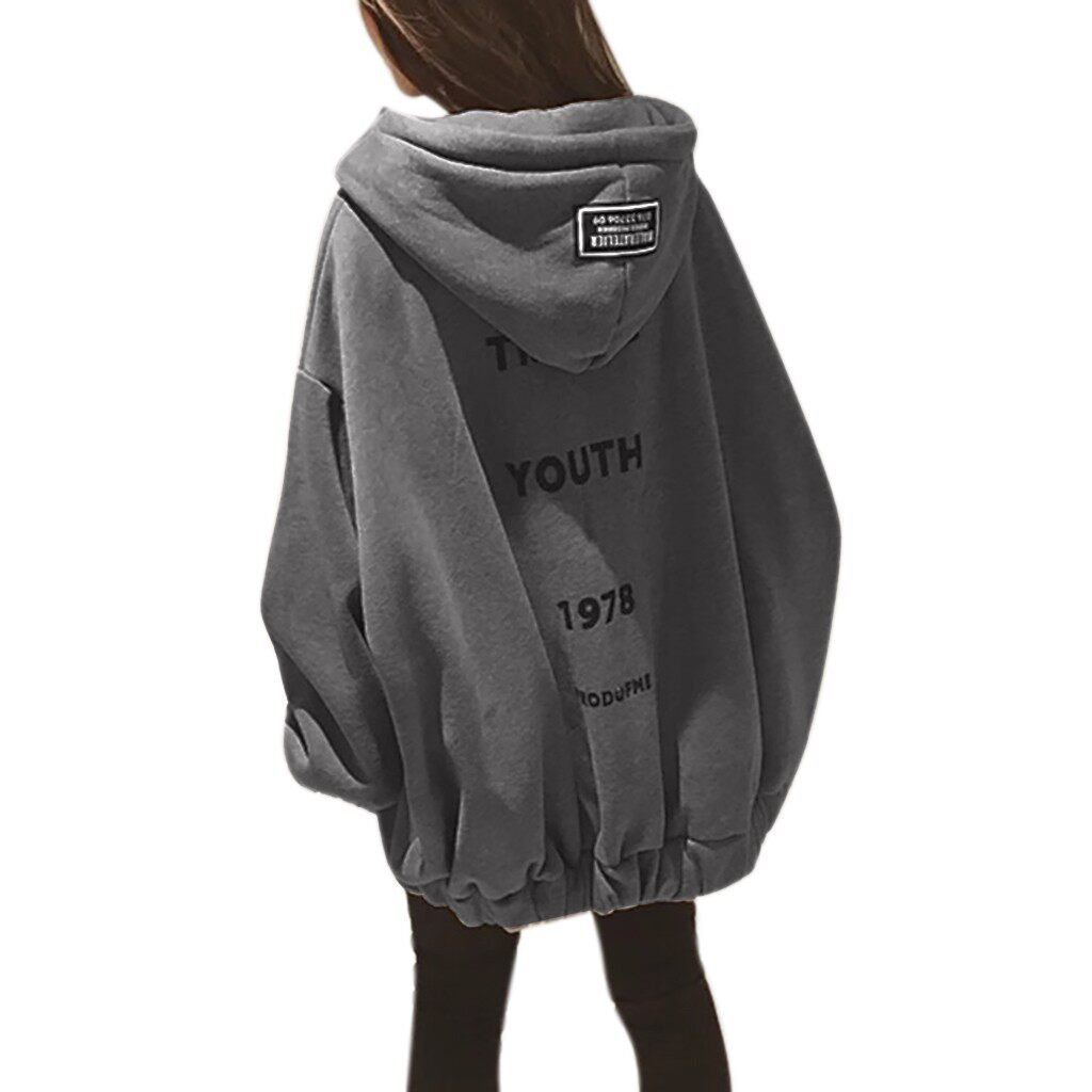 spring autumn women oversized hoodies sweatshirts woman zip