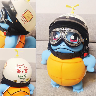 傲娇杰尼龟手办1比1可达鸭卡拉卡拉皮卡丘小火龙大号模型摆件礼物