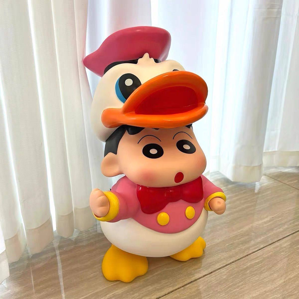 唐老鸭蜡笔小新大号手办摆件