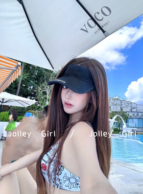 Colin Croft 夏季限定 / 高尔夫空顶帽子黑白防晒棒球帽 女