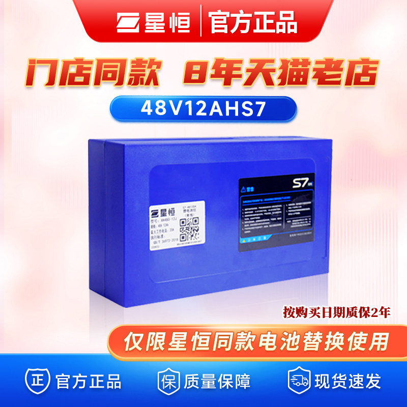 星恒锂电池48V12Ah长寿王适用于新日爱玛电动车电池48V旗舰款