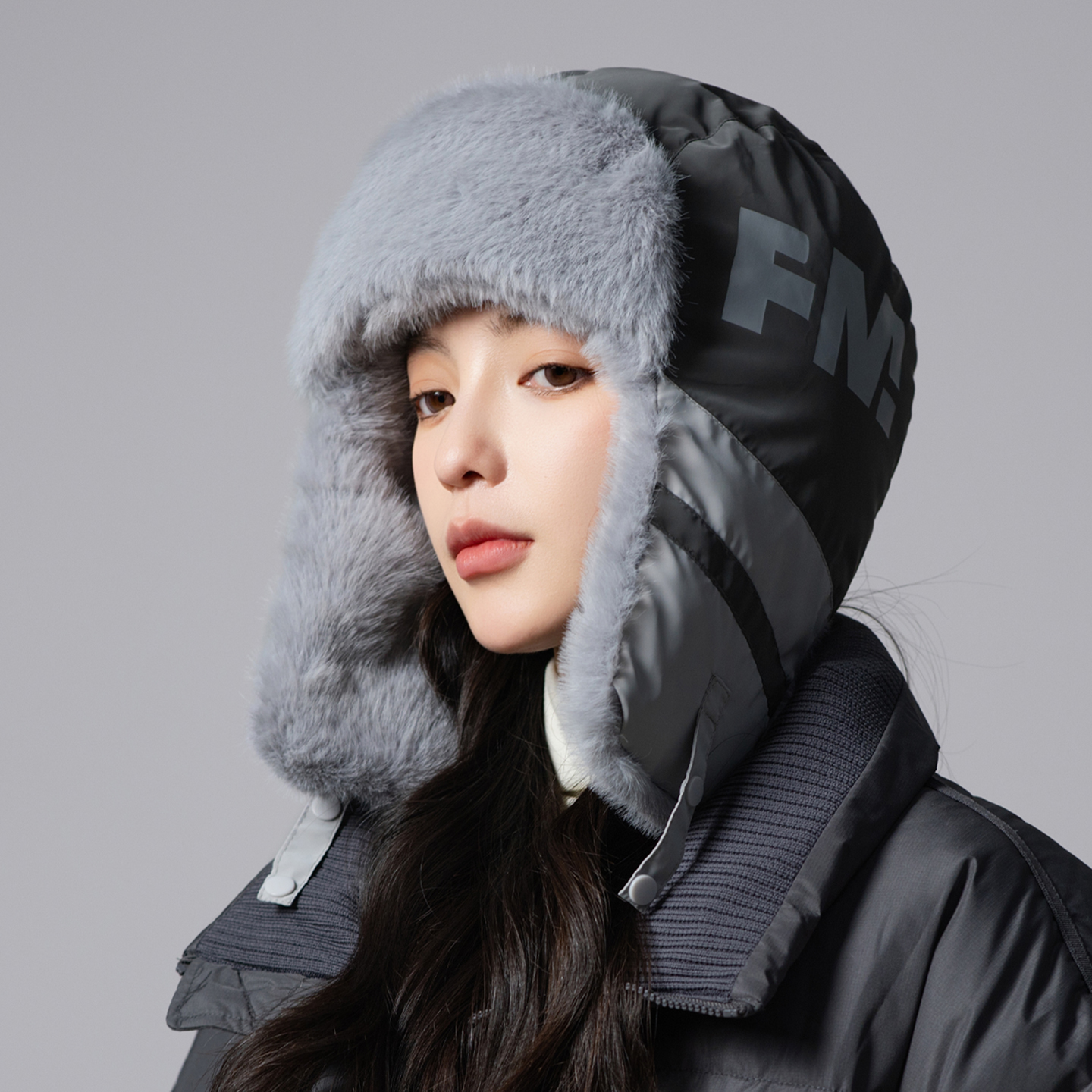 东北冬季骑车毛绒雷锋帽女加厚防风帽子加厚保暖棉帽骑车毛绒帽潮