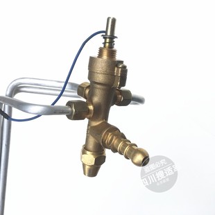 燃气取暖器控气总程阀门档位转换总开关电磁阀配件纯铜总成阀体