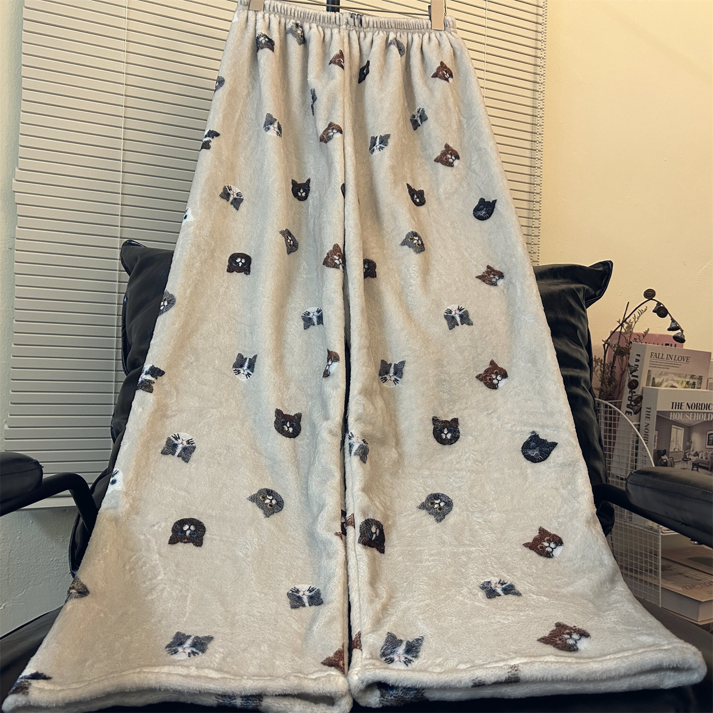 加长版睡裤女秋冬季珊瑚绒宽松阔腿裤加厚直筒保暖可爱遛弯神长裤,女士内衣/男士内衣/家居服,睡裤/家居裤,淘宝优惠券,粉丝福利购,淘宝优惠卷