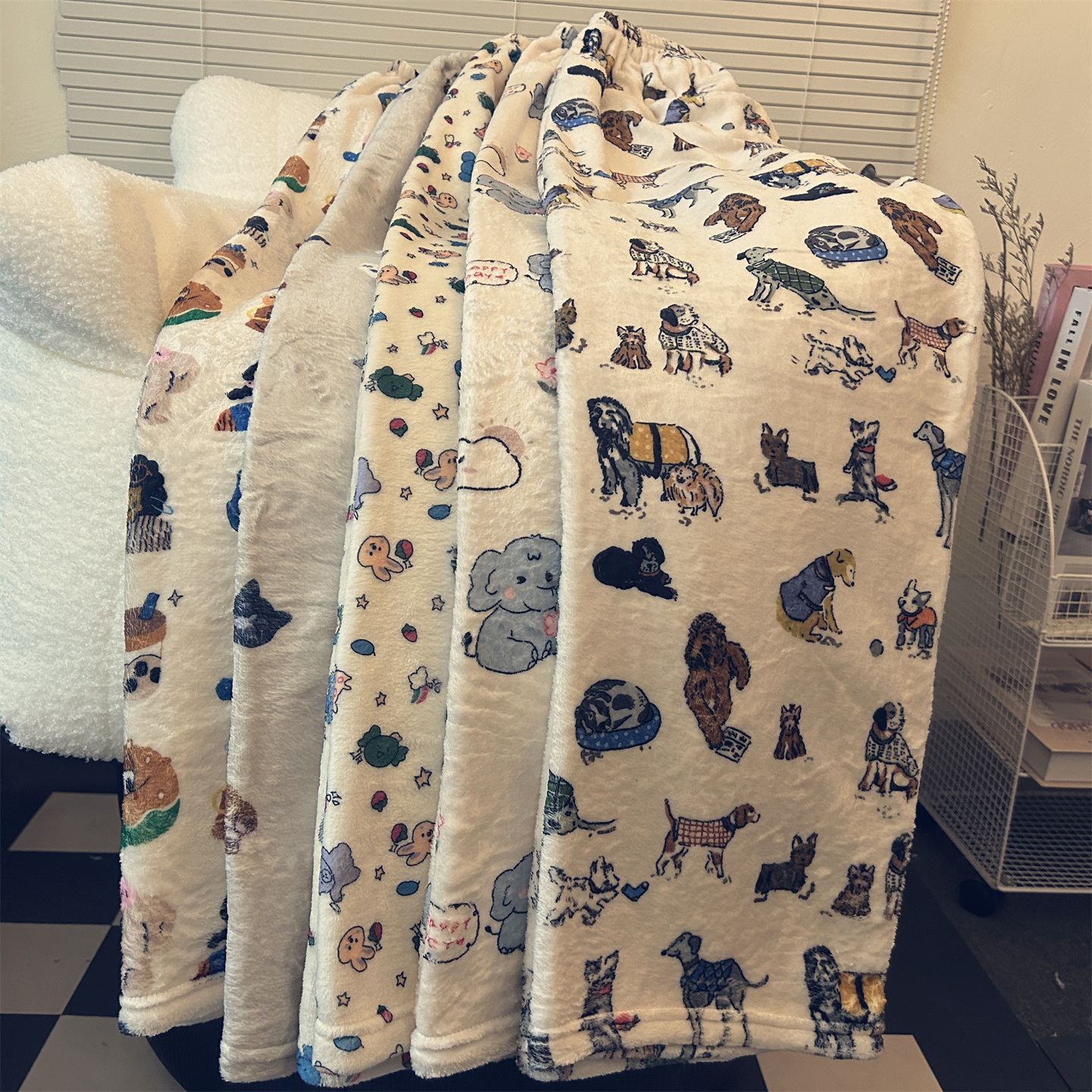 高个子加长版秋冬季毛茸茸睡裤女