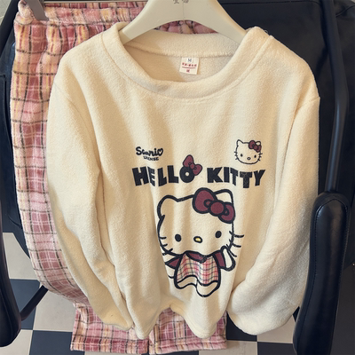 可爱hellokitty睡衣女秋冬季