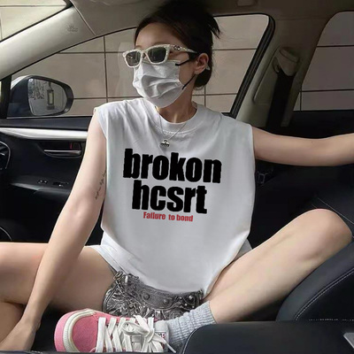 情侣装背心女外穿无袖上衣潮牌