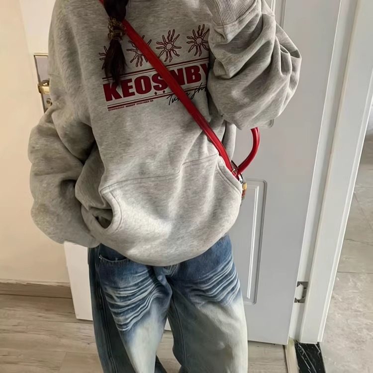 复古高街重磅卫衣女连帽春秋2026新款宽松慵懒风加绒外套oversize,女装/女士精品,卫衣/绒衫,淘宝优惠券,粉丝福利购,淘宝优惠卷