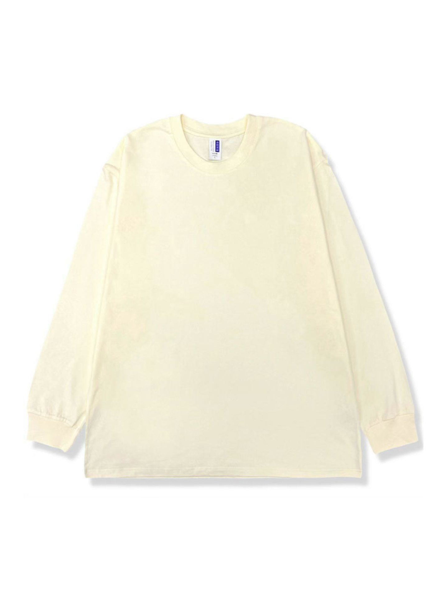 Pure Cotton Long-Sleeved T-Shirt for Women, Autumn 2025 New Style, Loose and Lazy Style, Unique Design, Versatile Top, Couple Wear