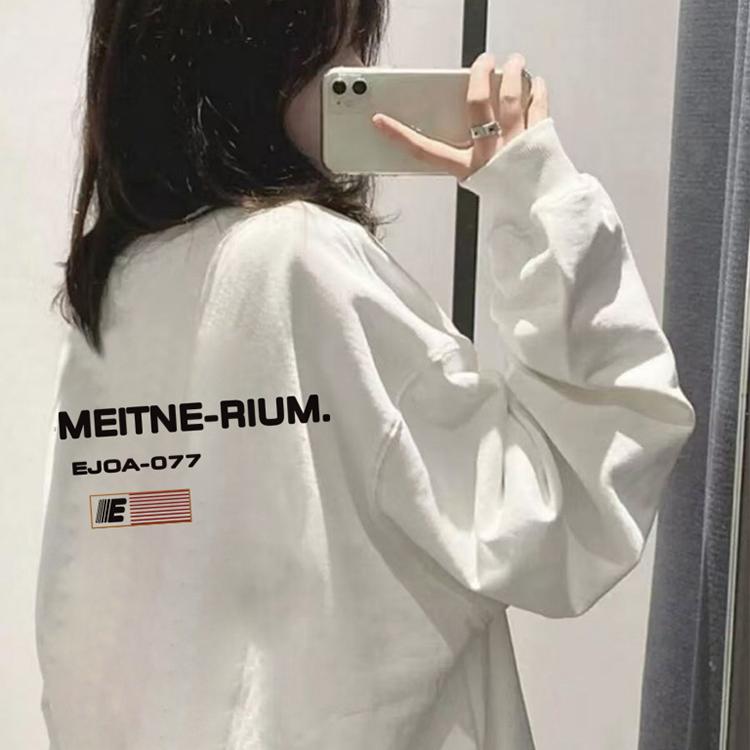 长袖t恤女美式街头纯棉上衣