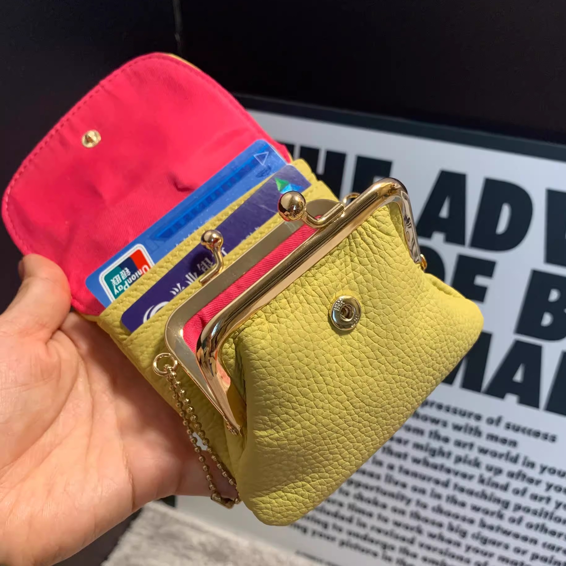 真皮零钱包女士多功能大容量时尚