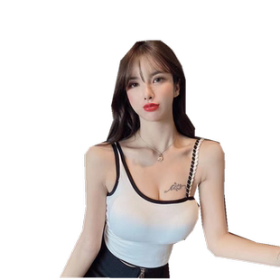 背心小吊带女2025春夏韩国复古性感外穿短款抹胸修身内搭打底上衣