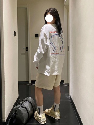 2023春秋新款美式高街正肩