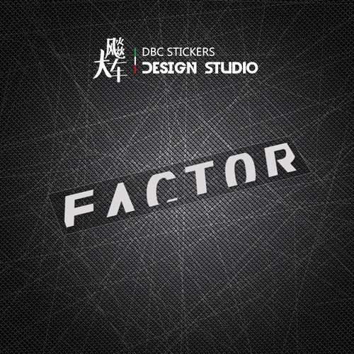 Factor 新款LOGO 贴纸 公路车自行车周边防水创意装饰贴花