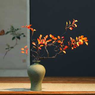 新中式陶瓷花瓶玄关酒柜客厅插花卧室办公桌面茶室禅意花器装饰品