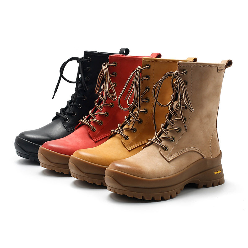 秋冬真皮马丁靴玛菲玛图平底厚底短筒靴复古英伦风女靴分销,女鞋,马丁靴,淘宝优惠券,粉丝福利购,淘宝优惠卷