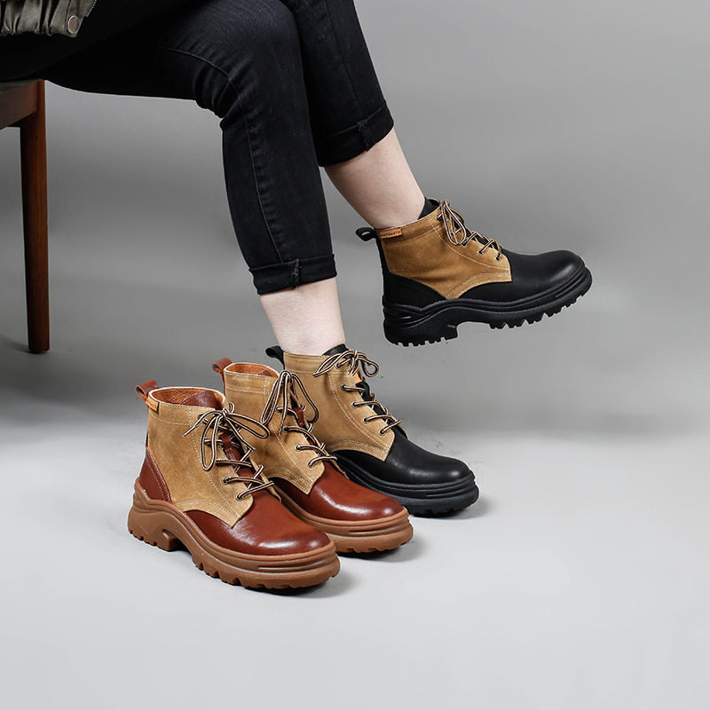 低跟厚底平底马丁靴加绒保暖短筒靴广州女靴子玛菲玛图一件,女鞋,马丁靴,淘宝优惠券,粉丝福利购,淘宝优惠卷