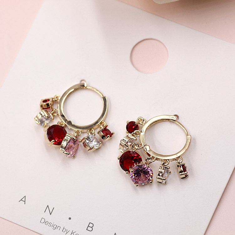 韓國網紅冷淡風紅锆石氣質耳釘女百搭超仙高級感耳環純銀耳飾耳圈在類目 飾品/流行首飾/時尚飾品新, 耳飾, 耳環中 - 來自Buy2taobao.com提供專業的淘寶代購服務