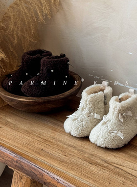 NUBEKIDS英国童鞋羊毛宝宝雪地靴软底保暖棉鞋新款冬季女童毛毛鞋