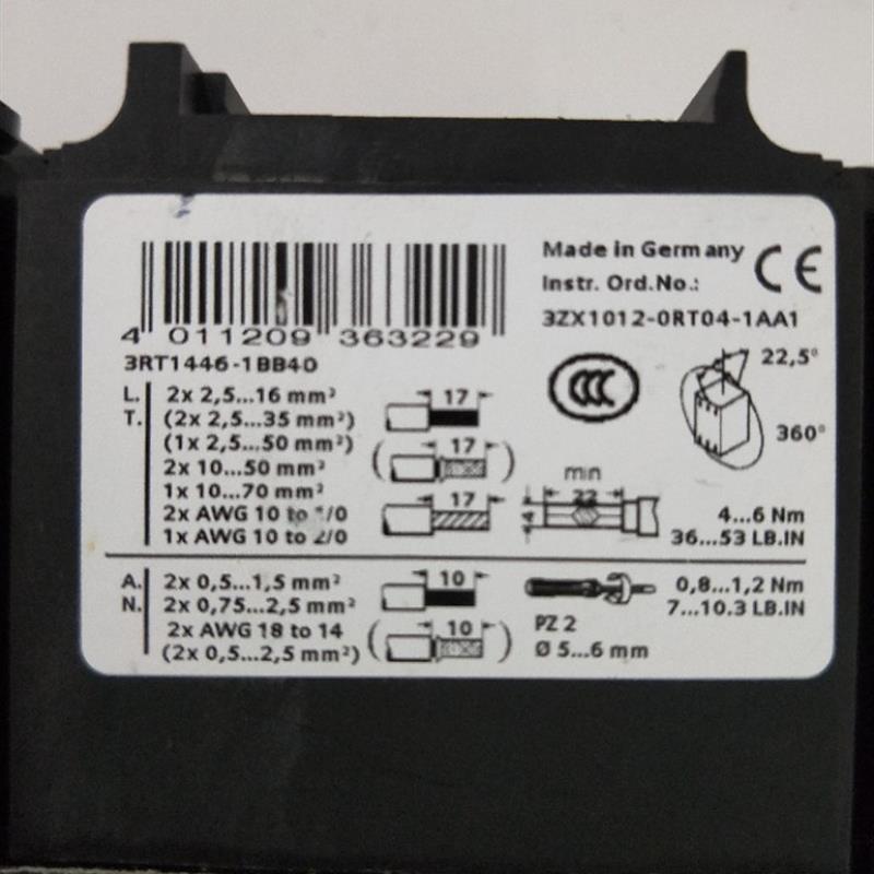 议价全新正品  3RT1446-1BB40 现货 无包装