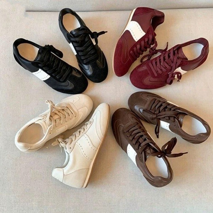 复古德训鞋女百搭阿甘休闲鞋板鞋
