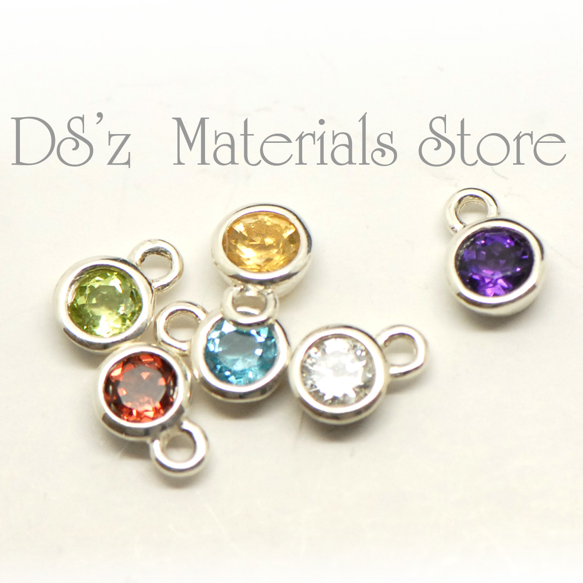 925银包镶天然水晶石榴石挂件