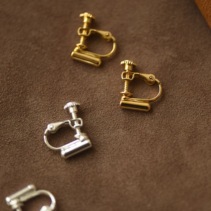 【DSz】金色银色耳钉改耳夹万能转换器不破坏耳钉diy手工饰品配件