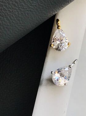 diy水滴锆石挂件小吊坠