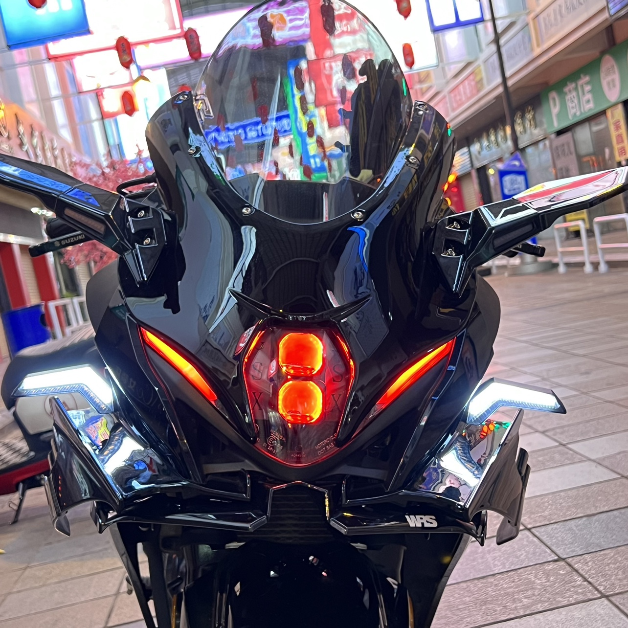 铃木GSX250R改装大r头罩赛道包围加高风挡后视镜定风翼一站式配件