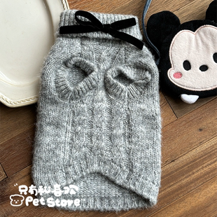 狗狗衣服秋冬新款宠物毛衣马海毛加厚保暖服约克夏马尔济斯