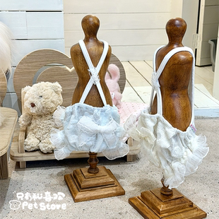 只有和喜欢花朵包屁裤·蕾丝吊带包屁衣裤宠物衣服马尔济斯比熊