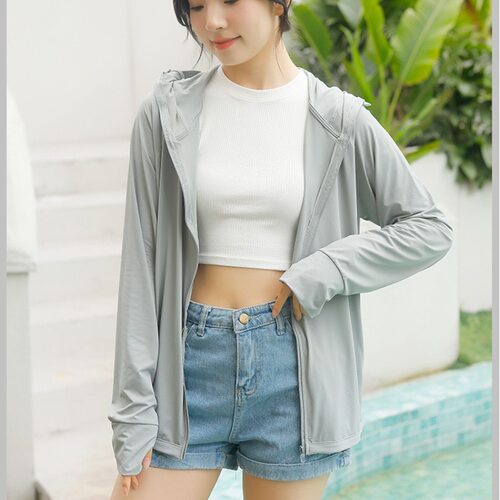 男女同款冰丝防晒衣双层面料女夏季2025年新款防紫外线透气防晒服