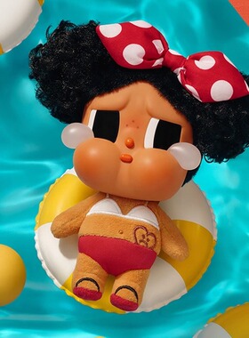 泡泡玛特CRYBABY哭娃 Vacation Mode On系列搪胶毛绒挂件盲盒礼物