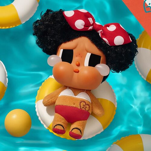 泡泡玛特CRYBABY哭娃 Vacation Mode On系列搪胶毛绒挂件盲盒礼物