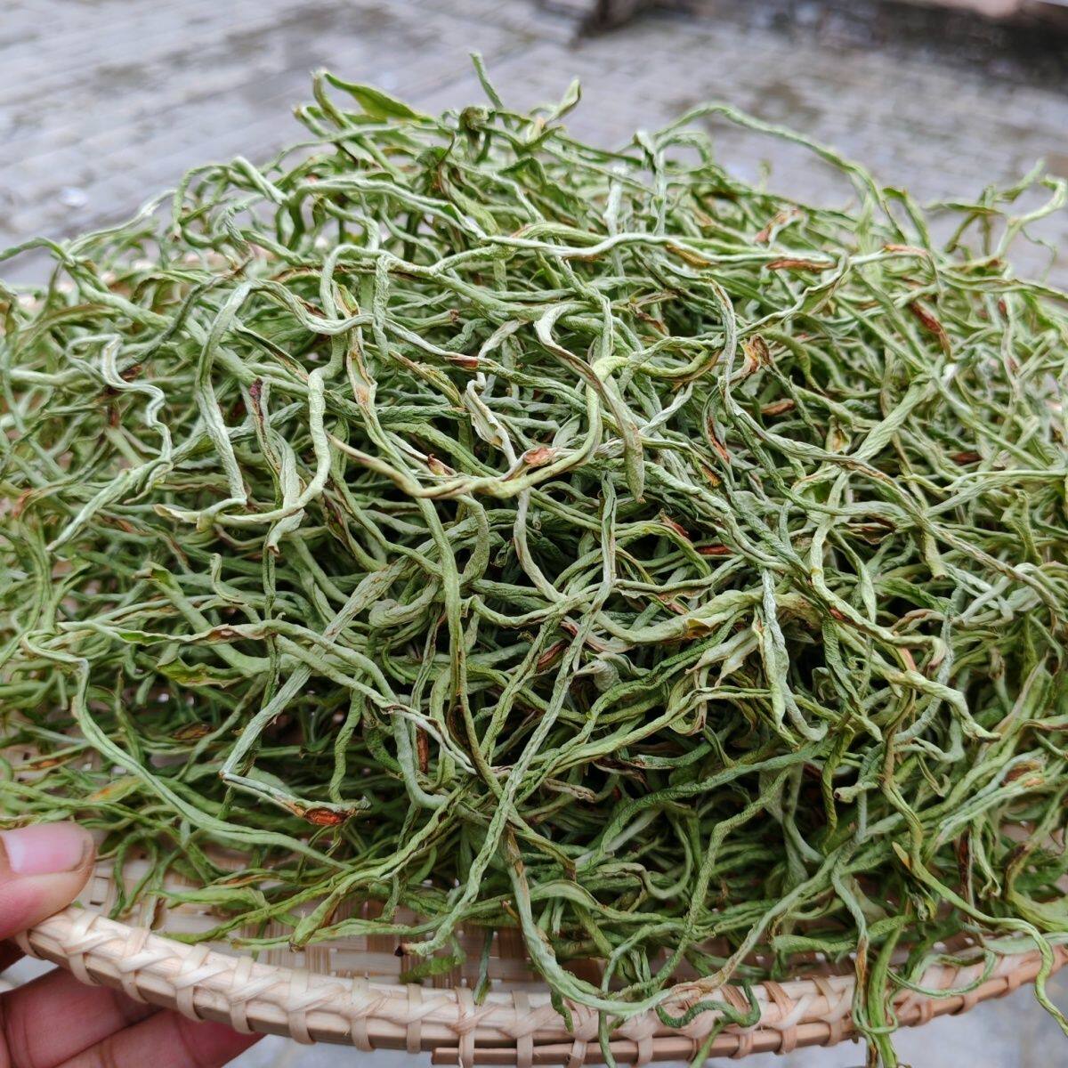 老家干豆角架豆丝无筋纯手工农家晒干干货特产脱水蔬菜丝干