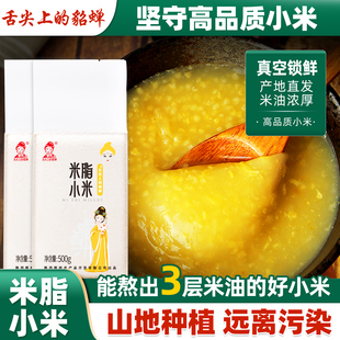 陕西优质米脂小米黄小米杂粮新米小黄米新鲜小米粥陕北农家小米油