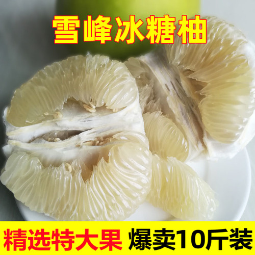 湖南雪峰冰糖柚10斤包邮脆甜多汁