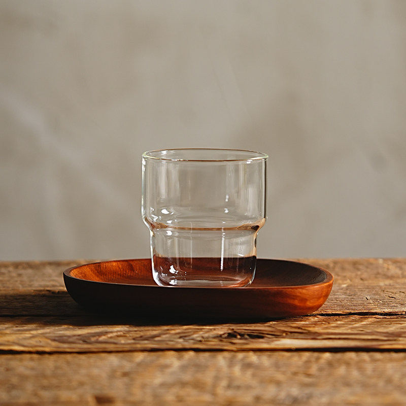 冰美式玻璃咖啡杯透明拿铁杯家用高档精致耐高温水杯ins风牛奶杯