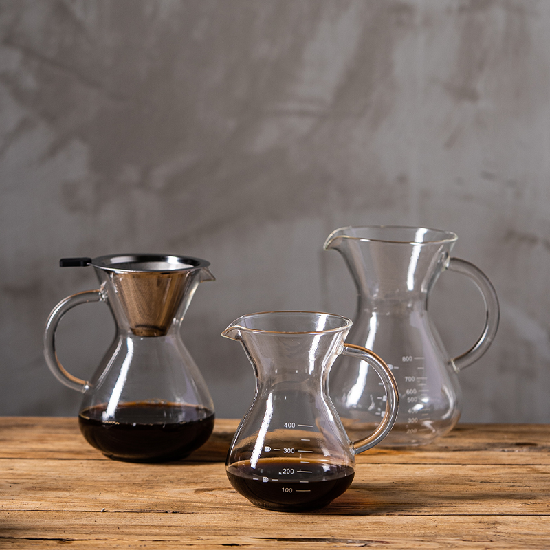 手冲咖啡套装高硼硅玻璃分享壶挂耳咖啡漏斗滤杯免试纸冷萃冲泡壶