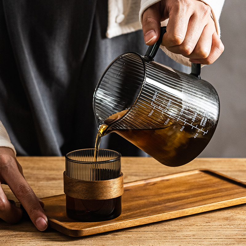 巢牧手冲刻度分享壶v60陶瓷滤杯