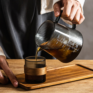 咖啡手冲壶套装 入门咖啡壶带刻度全套器具玻璃分享壶v60陶瓷滤杯