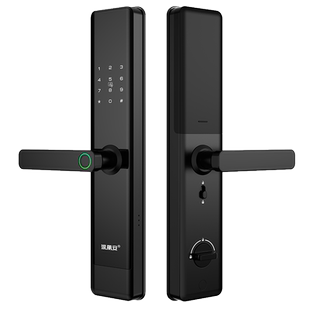公寓酒店人脸识别智能锁民宿密码锁出租屋通通锁指纹锁木门ic刷卡